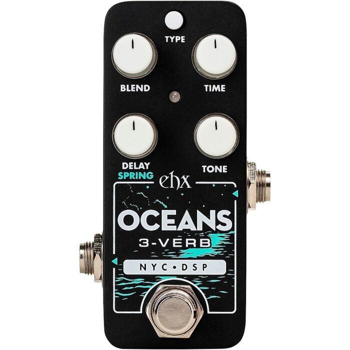 Electro-Harmonix Oceans 3-Verb Reverb Effects Pedal Black