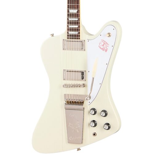 Epiphone 1963 Firebird V Reissue With Maestro Vibrola Electric Guitar Polaris White
