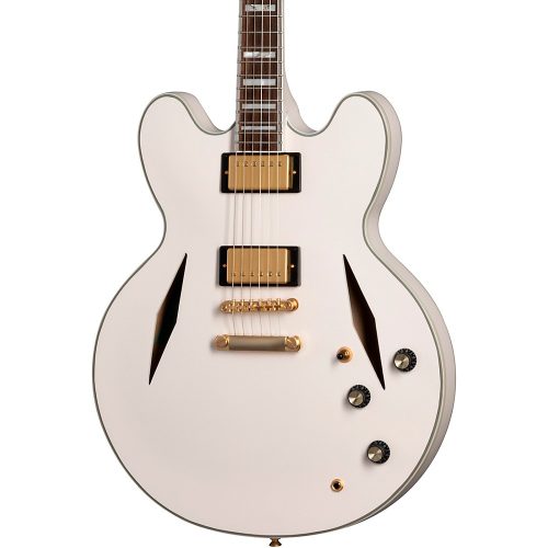 "Epiphone Emily Wolfe ""White Wolfe"" Sheraton Semi-Hollow Electric Guitar Aged Bone White"