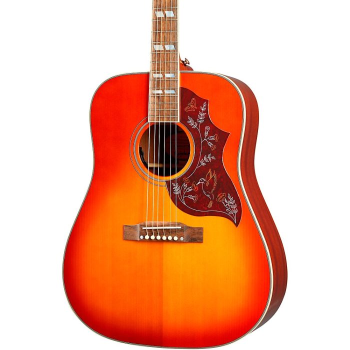 Epiphone Inspired by Gibson Hummingbird Acoustic-Electric Guitar Aged Cherry Sunburst