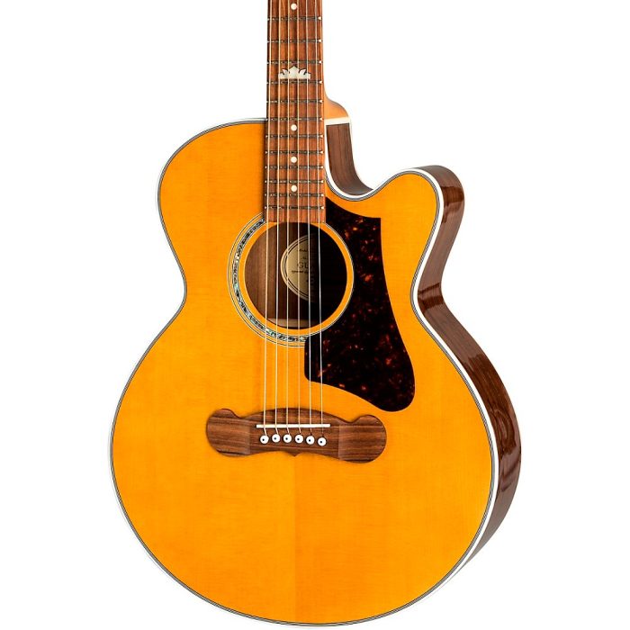 Epiphone J-200 EC Studio Parlor Acoustic-Electric Guitar Vintage Natural