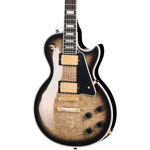 Epiphone Les Paul Custom Quilt Limited-Edition Electric Guitar Cobra Burst