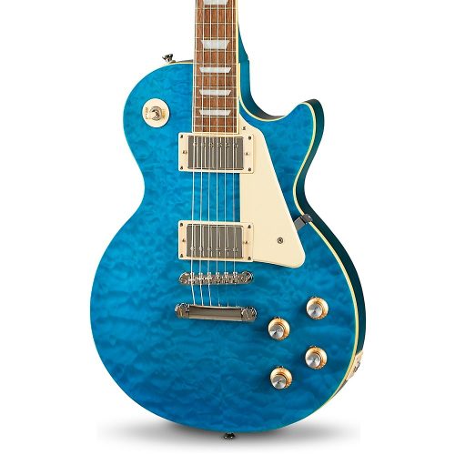 Epiphone Les Paul Standard '60s Quilt Top Limited-Edition Electric Guitar Translucent Blue