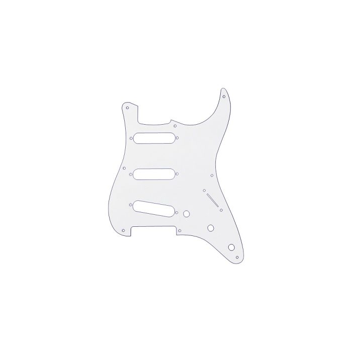 Fender 57/SRV Strat 8 Hole 1 Ply Pickguard White