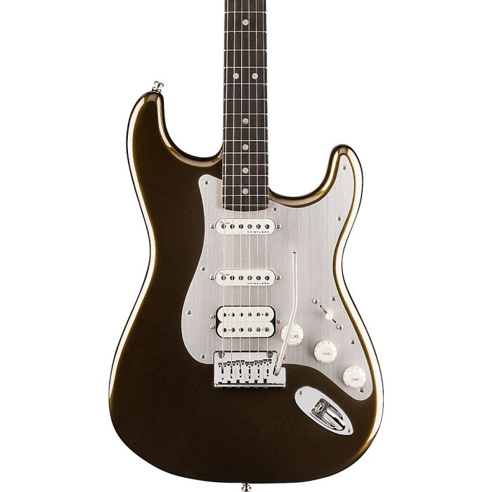 Fender American Ultra II Stratocaster HSS Ebony Fingerboard Electric Guitar Texas Tea