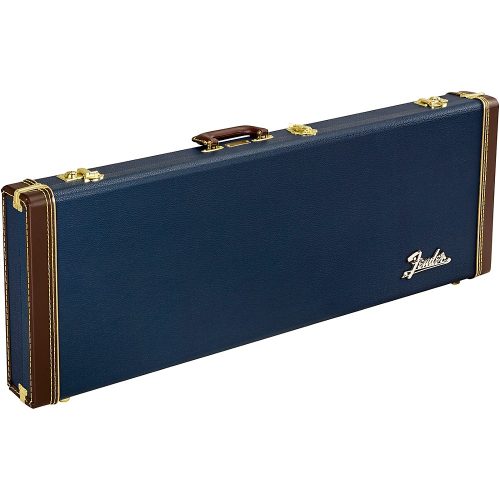 Fender Classic Series Wood Strat/Tele Case Navy Blue Orange