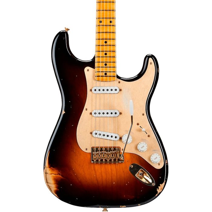 Fender Custom Shop Limited-Edition '55 Bone Tone Stratocaster Relic Electric Guitar 2-Color Sunburst