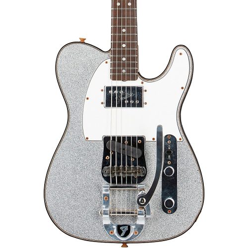 Fender Custom Shop Limited-Edition CuNiFe Telecaster Custom Journeyman Relic Electric Guitar Aged Silver Sparkle