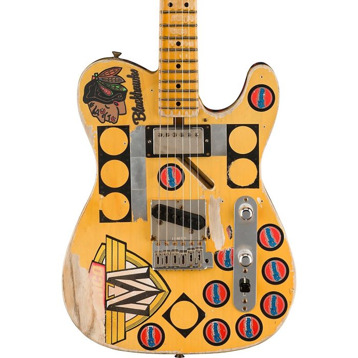 Fender Custom Shop Limited Edition Terry Kath Telecaster Electric Guitar Masterbuilt By Dennis Galuszka Aged Vintage White