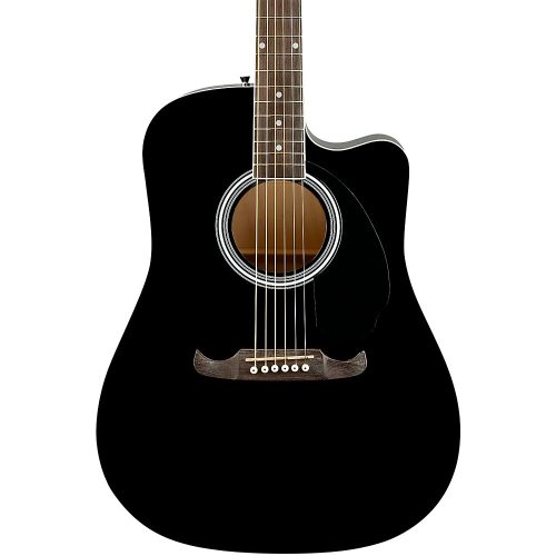 Fender FA-125CE Dreadnought Acoustic-Electric Guitar Black