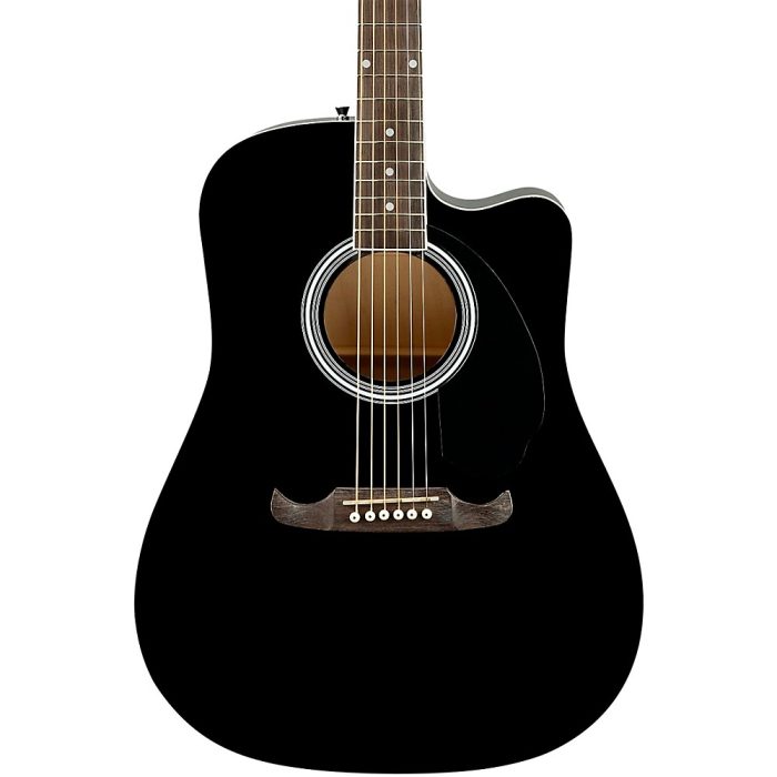 Fender FA-125CE Dreadnought Acoustic-Electric Guitar Black