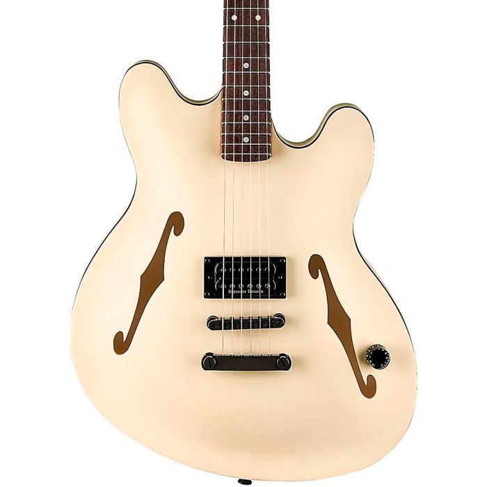 Fender Tom DeLonge Starcaster Electric Guitar Satin Olympic White