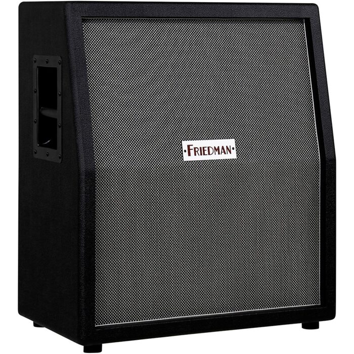 "Friedman Vertical 212 2x12"" Rear-Ported Closed-Back Slant Cabinet - 2 x Vintage 30 Loaded Black and Silver"
