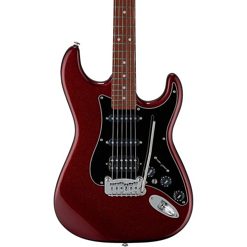 G&L Fullerton Deluxe Legacy HSS Electric Guitar Ruby Red Metallic