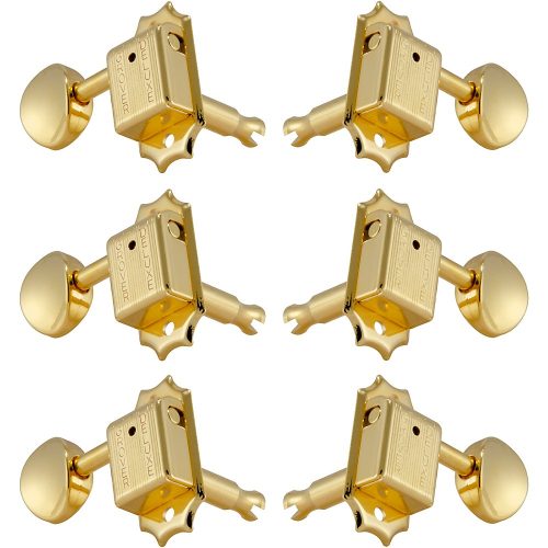 GROVER 3+3 Vintage Deluxe 133 Series Tuning Machines Gold