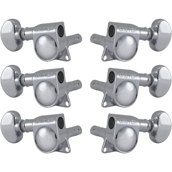 GROVER Mid-Size Locking Rotomatics 406 Series Tuning Machines Chrome 3+3