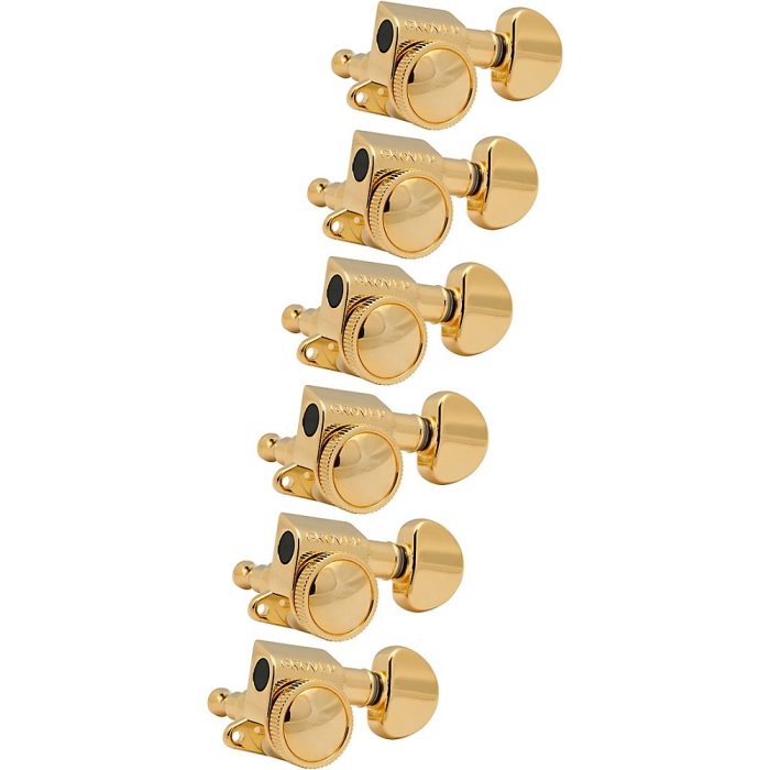 GROVER Mid-Size Roto-Grip Locking Rotomatics 505 Series Tuning Machines Gold 6-in-line