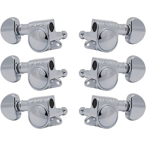 GROVER Mid-Size Rotomatics 205-18 Series Tuning Machines Chrome 3+3