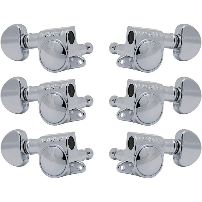 GROVER Mid-Size Rotomatics 205-18 Series Tuning Machines Chrome 3+3