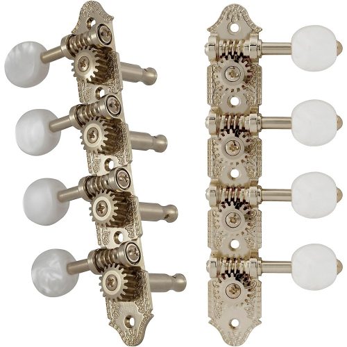 GROVER Professional Mandolin A Style 409 Series Pearloid Button Tuning Machines Nickel