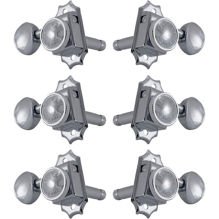 GROVER Roto-Grip Locking Vintage 533 Series Tuning Machines Chrome 3+3