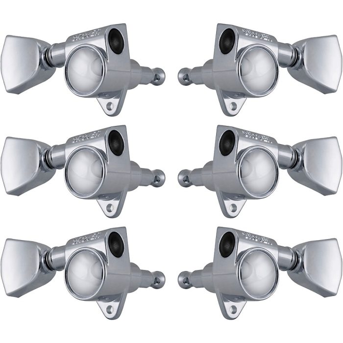 GROVER Rotomatics 102 Series Keystone Button Tuning Machines Chrome