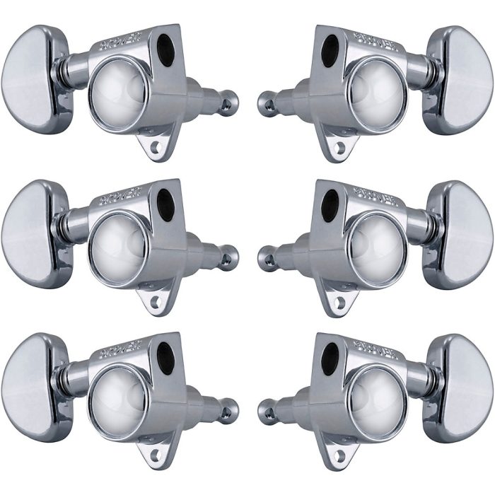 GROVER Rotomatics With 18:1 Gear Ratio 102-18 Series Standard Button Tuning Machines Chrome