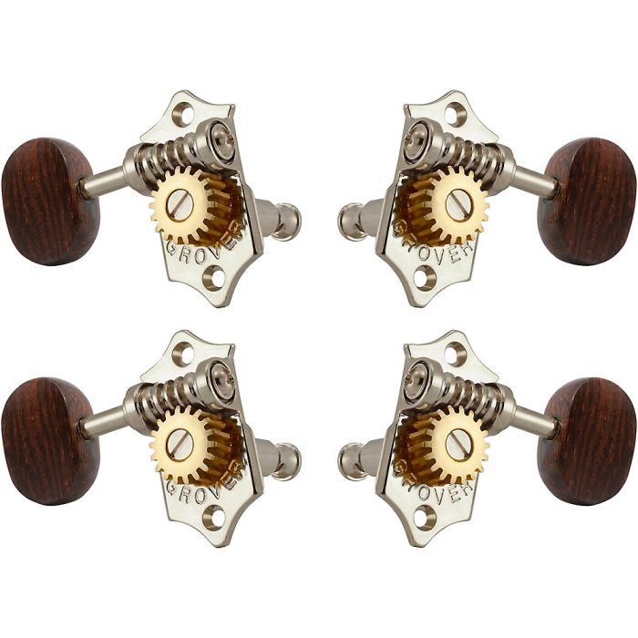 GROVER Sta-Tite Ukulele With 18:1 Gear Ratio U98-18 Series Rosewood Button Tuning Machines Nickel