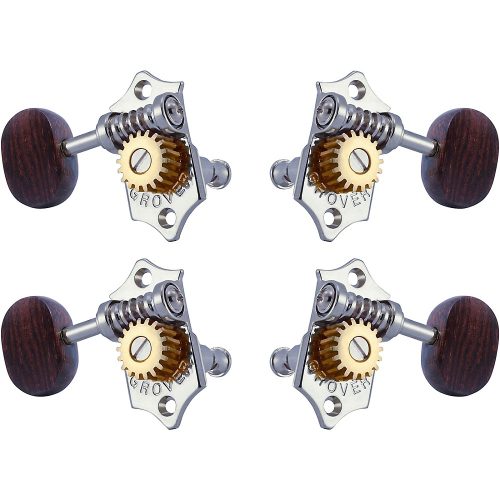 GROVER Sta-Tite Ukulele With 18:1 Gear Ratio U99-18 Series Rosewood Button Tuning Machines Chrome