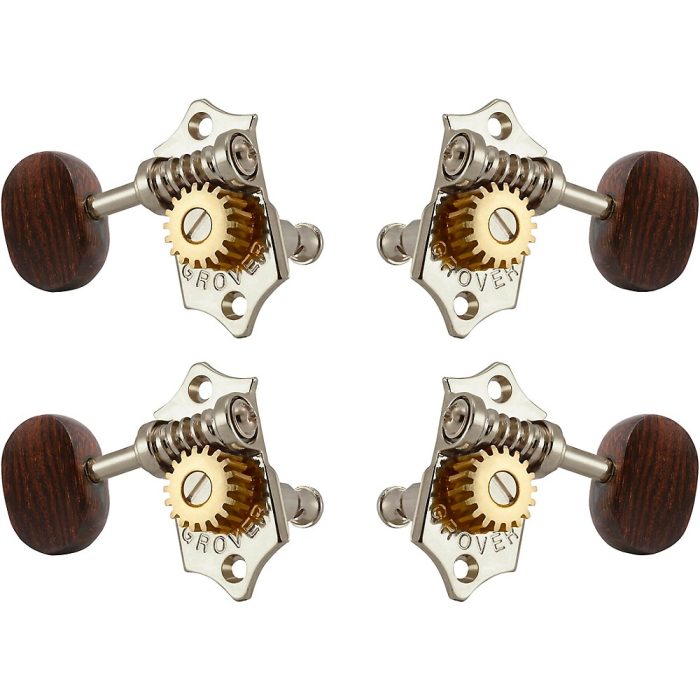 GROVER Sta-Tite Ukulele With 18:1 Gear Ratio U99-18 Series Rosewood Button Tuning Machines Nickel