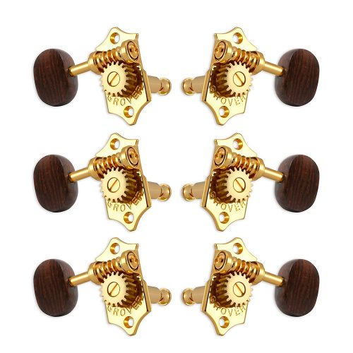 GROVER Sta-Tite With 18:1 Gear Ratio 97-18 Series Rosewood Button Tuning Machines Gold