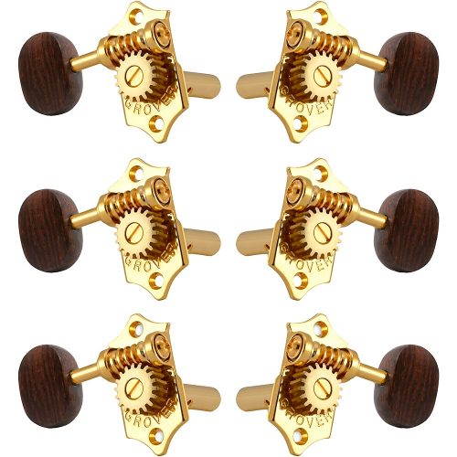 GROVER Sta-Tite With 18:1 Gear Ratio 97-18 Series Rosewood Button Tuning Machines Gold
