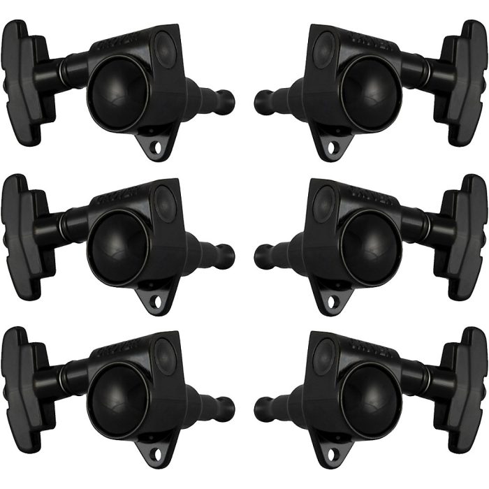 GROVER Super Rotomatics 109 Series Tuning Machines Black Chrome