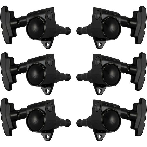 GROVER Super Rotomatics With 18:1 Gear Ratio 109-18 Series Tuning Machines Black Chrome