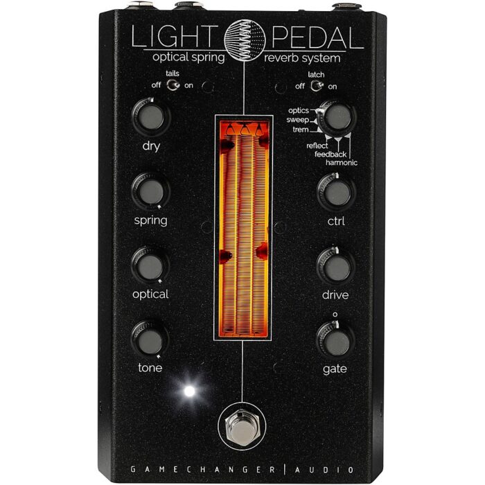 Gamechanger Audio LIGHT Analog Optical Spring Reverb Effects Pedal Black