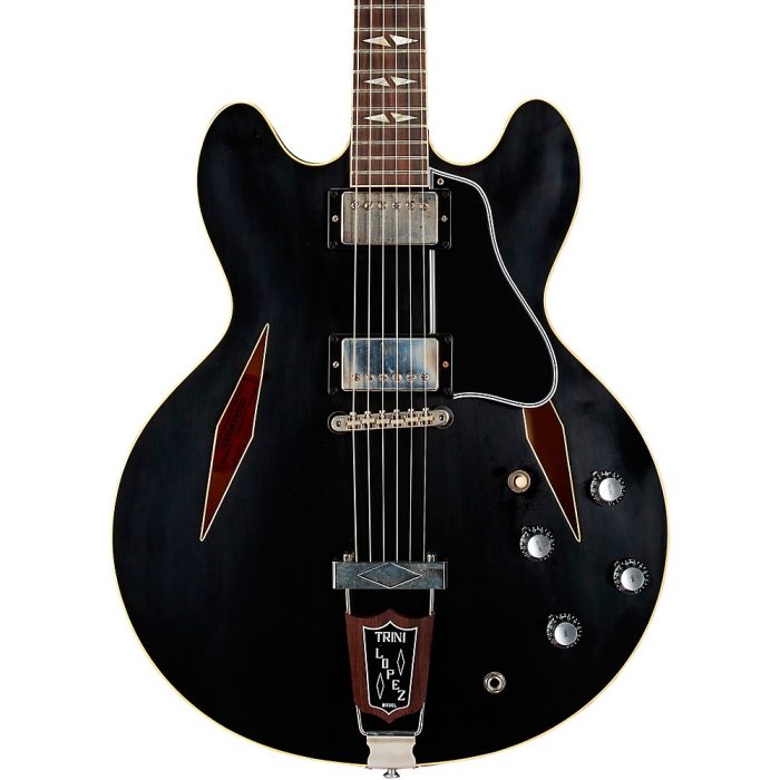 Gibson Custom 1964 Trini Lopez Standard Reissue Ultra-Light Aged Semi-Hollow Electric Guitar Ebony