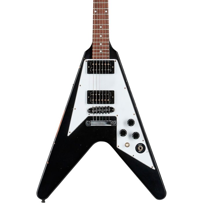 Gibson Custom Kirk Hammett 1979 Flying V Electric Guitar Ebony