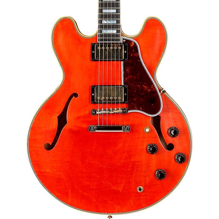 Gibson Custom Murphy Lab 1959 ES-355 Reissue Stop Bar Light Aged Semi-Hollow Electric Guitar Watermelon Red