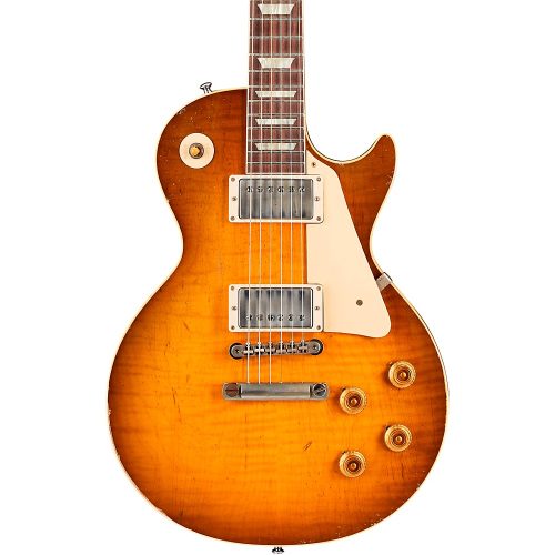 Gibson Custom Murphy Lab 1959 Les Paul Standard Reissue Heavy Aged Electric Guitar Golden Poppy Burst