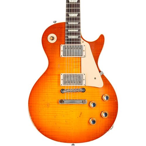Gibson Custom Murphy Lab 1960 Les Paul Standard Reissue Heavy Aged Electric Guitar Tangerine Burst