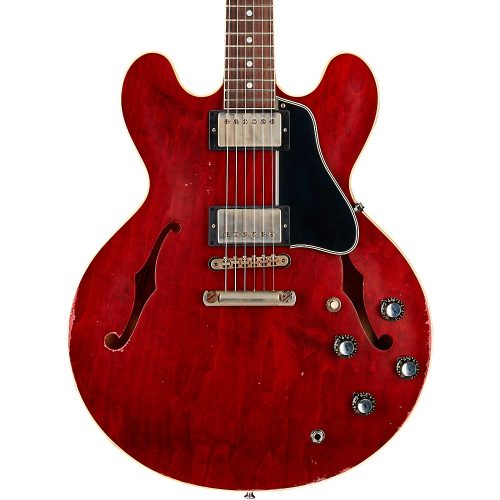 Gibson Custom Murphy Lab 1961 ES-335 Reissue Heavy Aged Semi-Hollow Electric Guitar Cherry