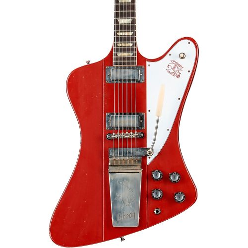 Gibson Custom Murphy Lab 1963 Firebird V With Maestro Vibrola Light Aged Electric Guitar Cardinal Red