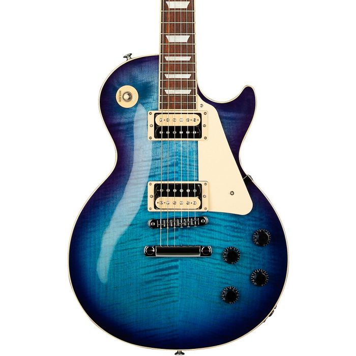 Gibson Les Paul Traditional Pro V Flame Top Electric Guitar Blueberry Burst