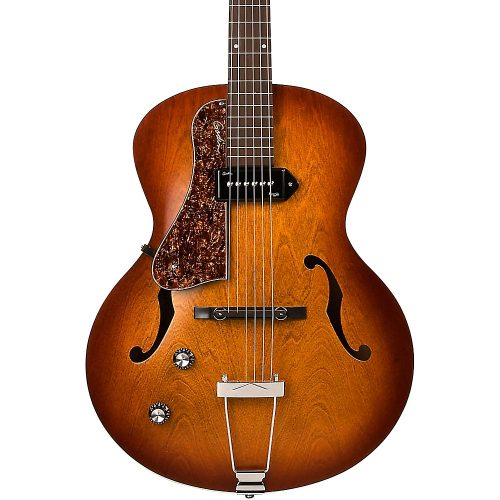Godin Left-Handed 5th Avenue Kingpin P90 ElectrIc Guitar Cognac Burst