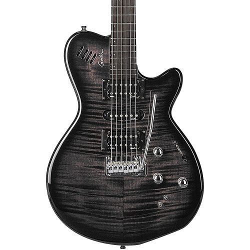 Godin xtSA Electric Guitar Transparent Black