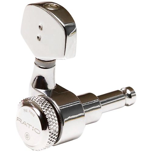 Graph Tech Electric Locking 3+3 Contemporary Tuning Machine Set 2-Pin Chrome
