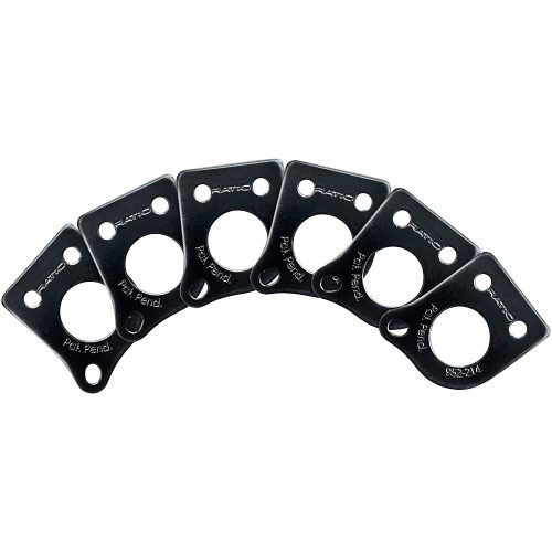 Graph Tech Ratio InvisoMatch Installation Plates (Pack of 6) Black