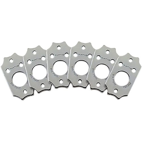 Graph Tech Ratio InvisoMatch Installation Plates for Gibson-style System (Pack of 6) Chrome