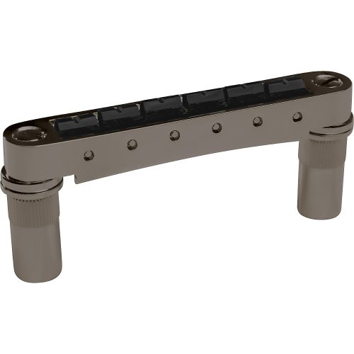 Graph Tech ResoMax NV2 Auto Lock Bridge with String Saver Saddles 6MM Posts Black Nickel