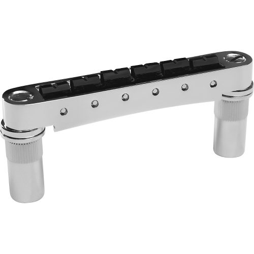 Graph Tech ResoMax NV2 Auto Lock Bridge with String Saver Saddles 6MM Posts Chrome